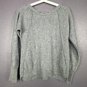360 Cashmere Sweater Womens XS Gray Wool Cashmere Long Sleeves